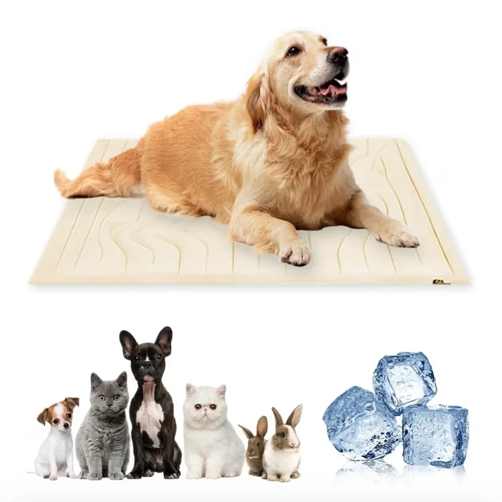 Beige/Tan - Extra Large Pet Cooling Mat (59x40)
